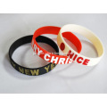 Personalized Filled Logo Silicone Bracelets